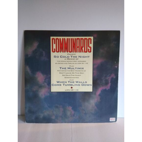 Communards So Cold The Night REMIX Vinyl 12" Record Synth-Pop New Wave 1986 UK - Picture 2 of 5